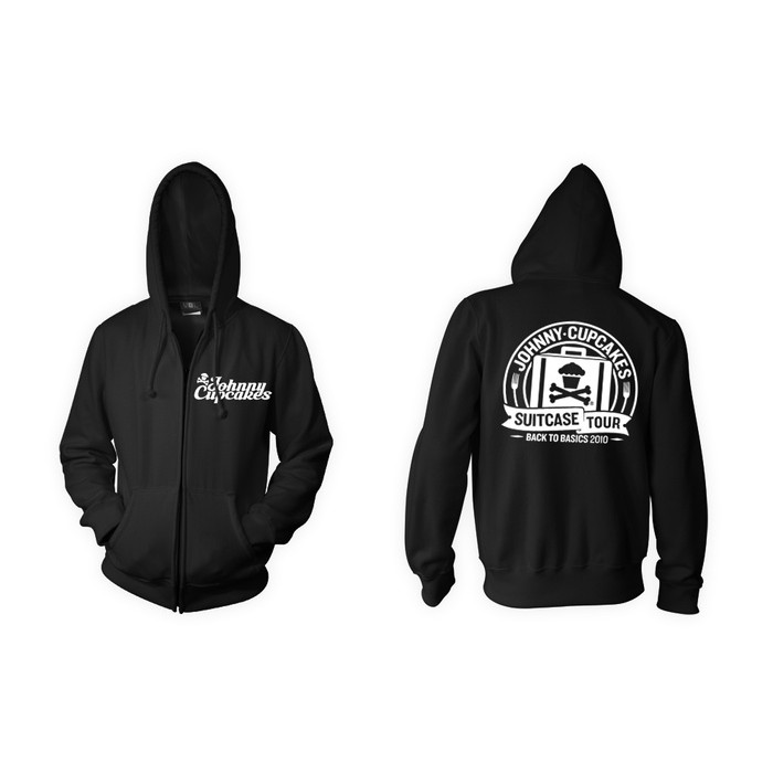 JAKET HOODIE ZIPPER JOHNNY CUPCAKES SUITCASE TOUR