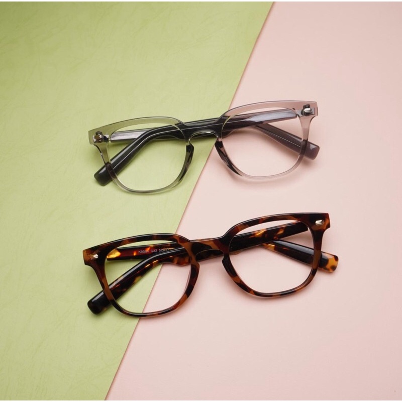 Frame Kacamata Kotak Simple Kekinian Unisex - Frame Temo