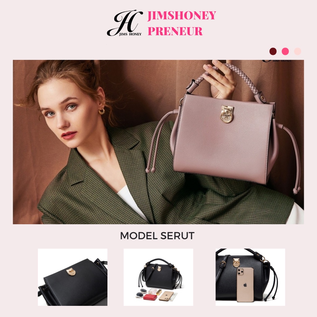 BRIGITTA Bag Jims Honey Tas Selempang Wanita Bag Top Handle Ellegan Mewah Fashion Trendy Original Jims Honey