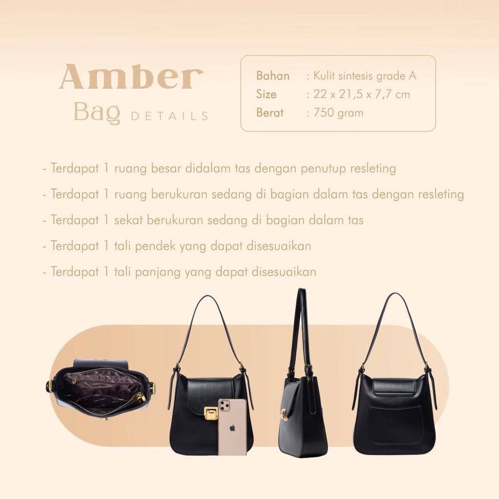 JIMSHONEY AMBER BAG TAS SELEMPANG WANITA FREE EXCLUSIVE BOX JIMS HONEY ORIGINAL