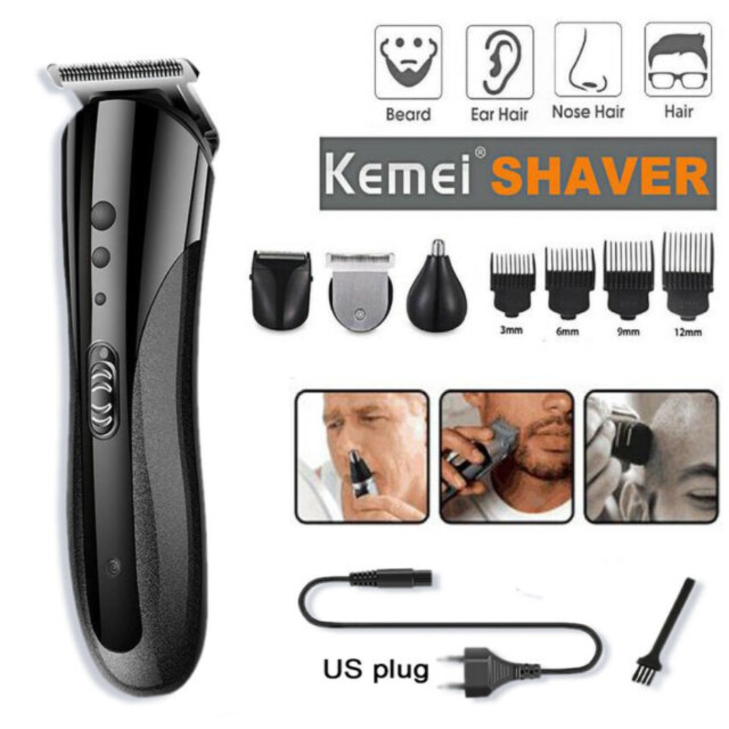 SHINE STAR - BISA COD - Hair Clipper Kemei KM-1419 / KM-1407 / KM-1418 3IN1 Rechargeable - Alat Cukur Listrik Rambut Kumis Jenggot Bulu Hidung