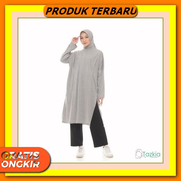 Alan Tunik Atasan Long Tunik Kerja Ootd Kantoran Polos Basic Terlaris | Baju Atasan Long Tunic Wanit