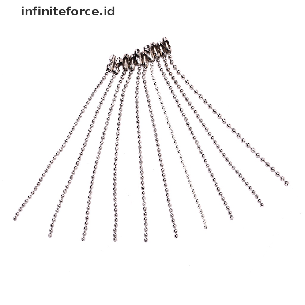 Infiniteforce.id 10pcs Gantungan Kunci Manik-Manik 3.5 &quot;0.09&quot; Diy