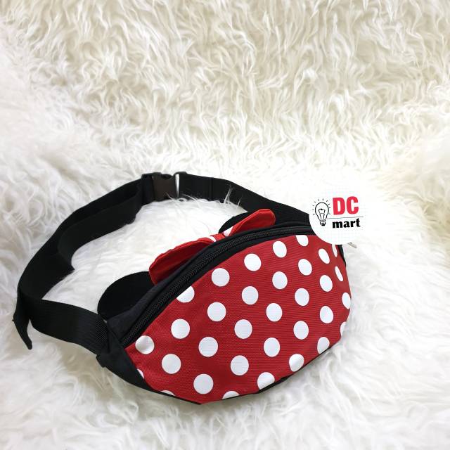 Tas Pinggang Mickey Minnie Untuk Anak / Tas Selempang