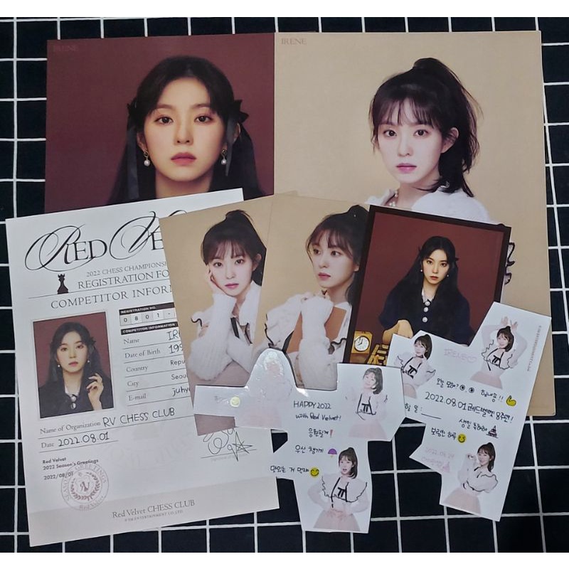 Red Velvet Redvelvet - (FULLSET) Irene Official Photocard (PC) Holo Lenti POB Benefit Bene Web Aladi