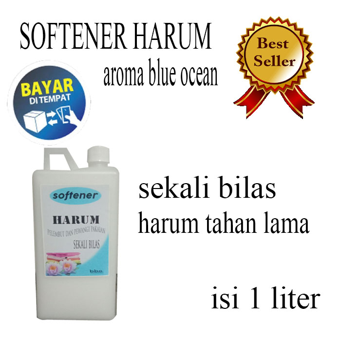 SOFTENER/ PELEMBUT PAKAIAN UNTUK RENDAMAN AROMA BLUE OCEAN ISI 1 LITER