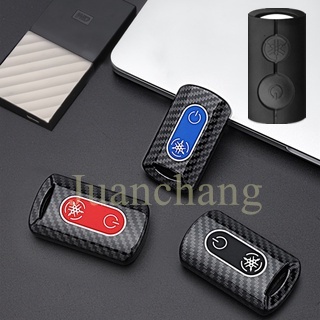 Carbon Fiber Silicone Case Kunci Remote Mobil Bahan Silikon Carbon Fiber Untuk Yamaha Xmax300 Nmax 2020 2021 NVX155 Aerox S Xmax 300 Sniper 2021