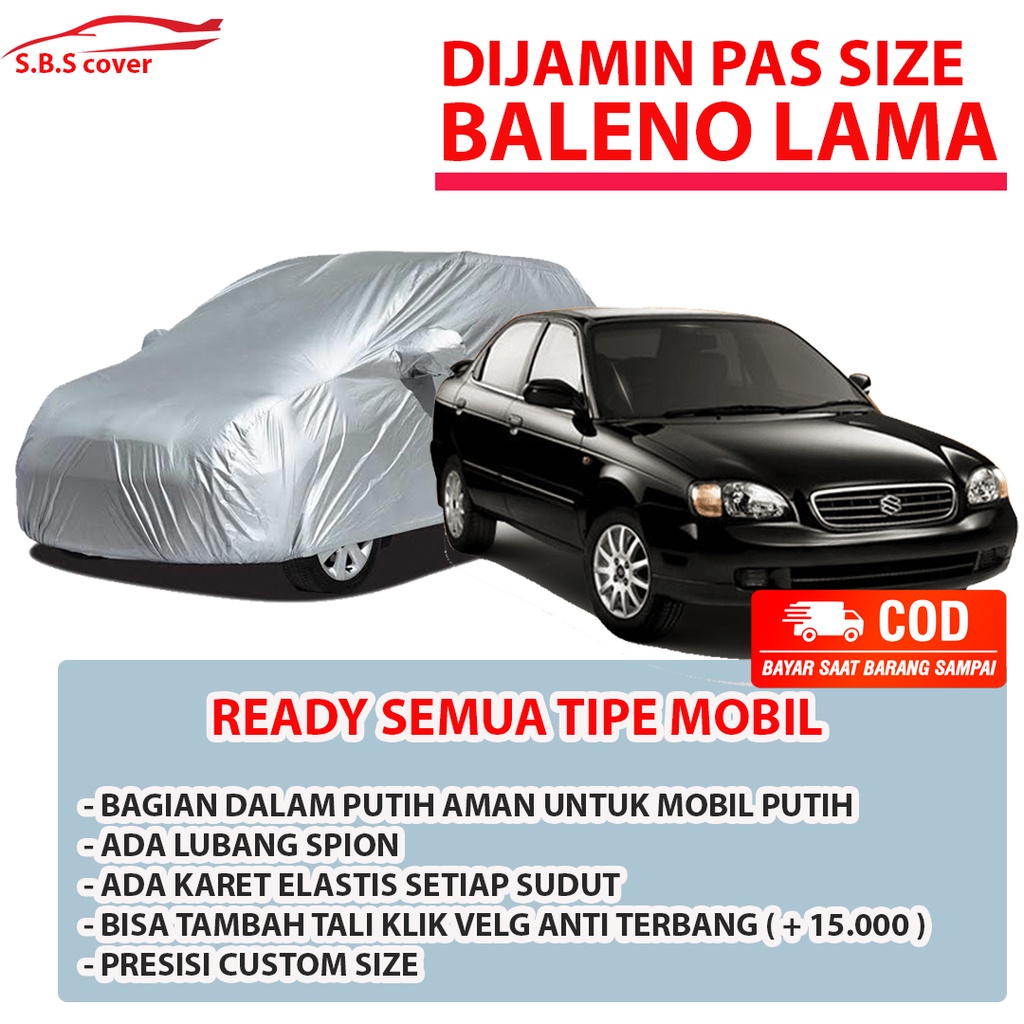 Body Cover Mobil baleno Sarung Mobil Baleno lama/baleno old/soluna/galant/mitsubishi galant v6/galant hiu/galant lele/civic/civic lx/civic genio/grand civic/nissan infinity/hyundai avega/hyundai elantra/sedan corona/toyota corona/ BMW 520i Tahun 1990/bmw