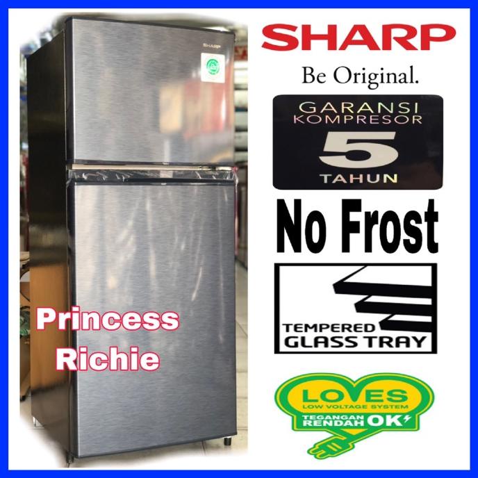 Kulkas SHARP SJ196MF-SS 2 Pintu