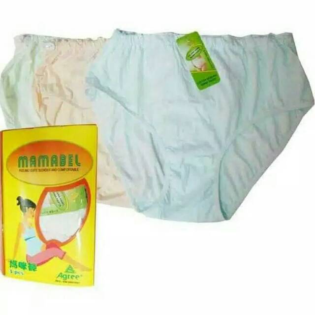 Celana Dalam Wanita Hamil H 514 / CD H514 Merek Agree Dari MAMABEL (Berkancing) Dus Kuning