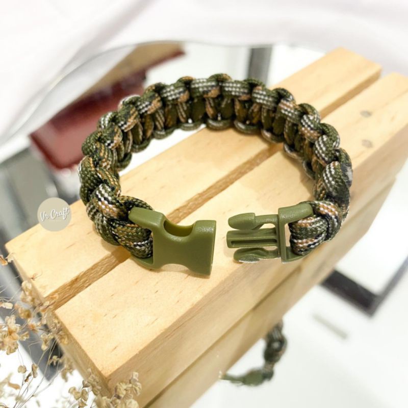 GELANG PRUSIK PARACORD PREMIUM UNTUK COWOK