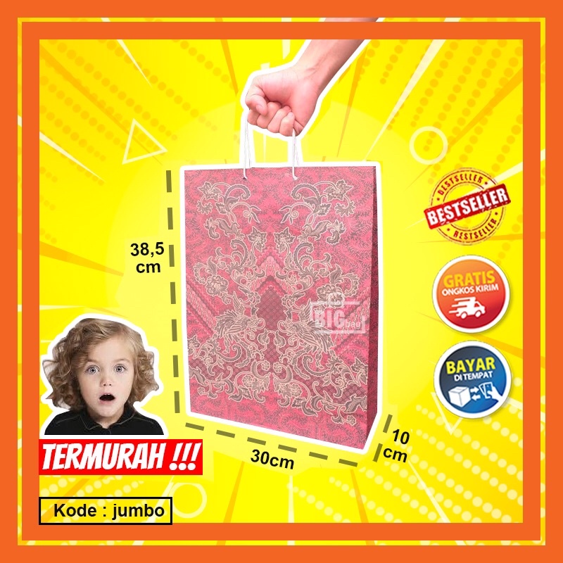 

PAPER BAG BATIK PAPER BAG KADO PAPER BAG HAJATAN PAPER BAG SOUVENIR JUMBO