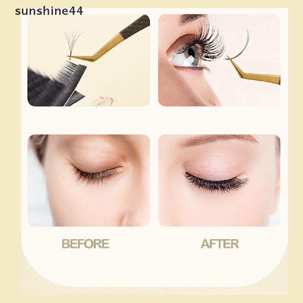 Sunshine 1pc Pinset Bulu Mata Extension Profesional Anti Statis