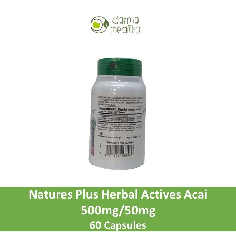 Nature's Plus Acai 500 mg 500mg isi 60 kapsul 60kapsul