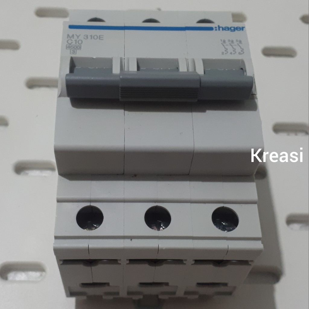 MCB 3 PHASE C10 10 AMPERE MY-310E HAGER