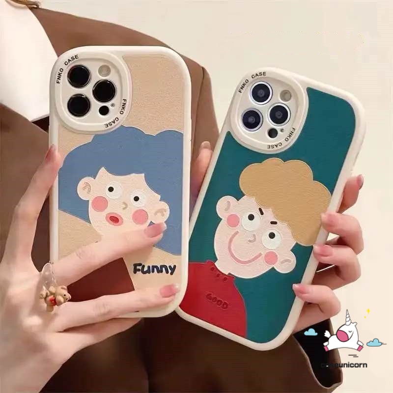 Soft Case TPU Motif Kartun Anak Laki-Laki / Perempuan Untuk iPhone 13 11 12 Pro MAX 7 8 Plus 6 6s Plus XR X XS MAX SE 2020 8plus 7plus