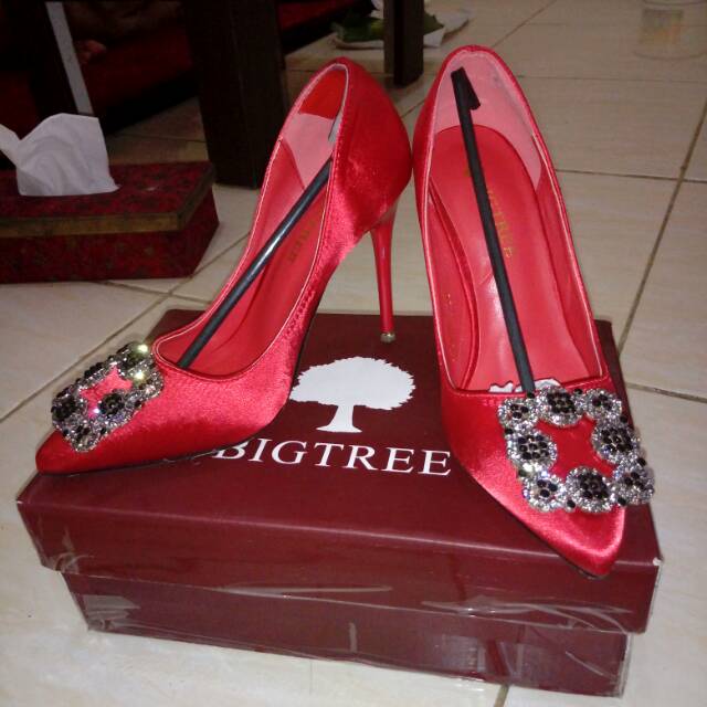 Preloved sepatu heels Original BIGTREE size 36/heels wanita/heels second/preloved