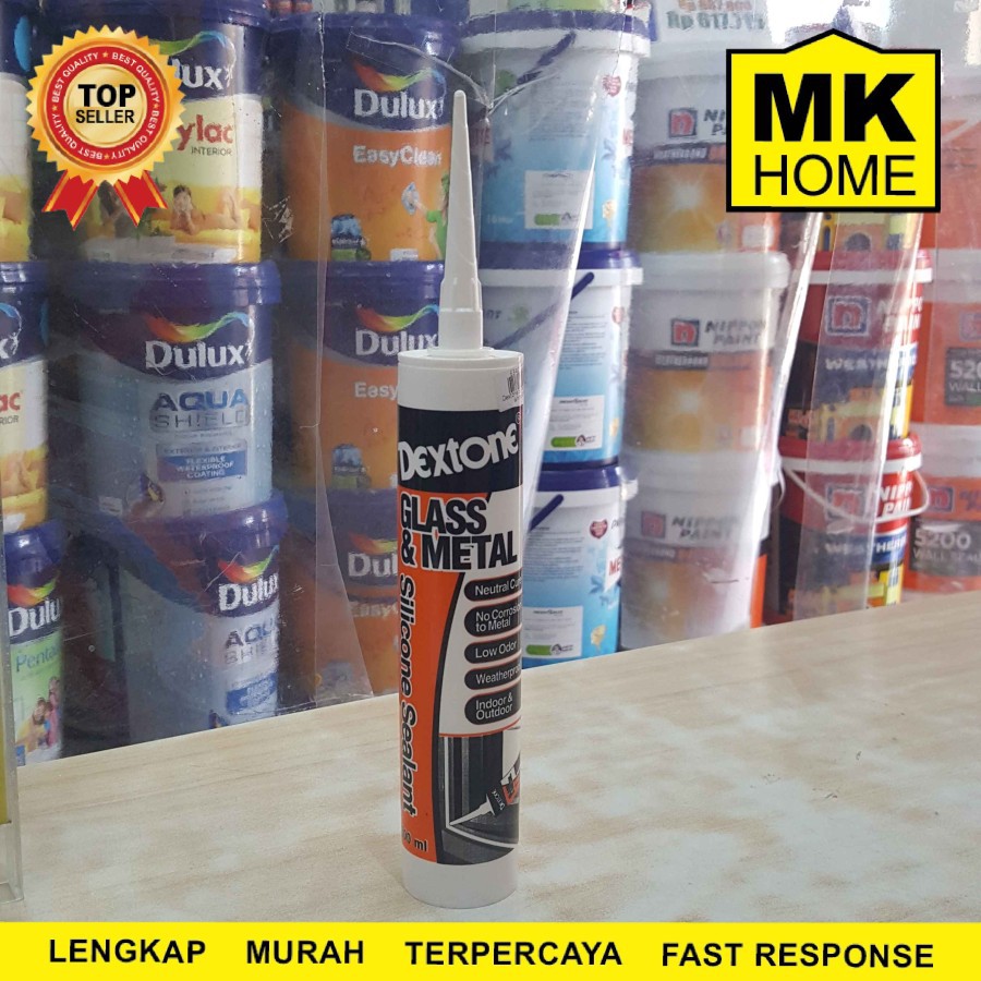 Dextone Silicone Sealant Tabung Netral Clear 300ml
