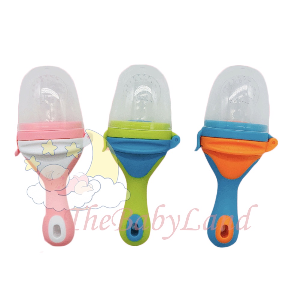 [1KG 28PCS] Babyland Pulp Fruit Feeder (Dot Buah Bayi) Empeng Buah Panjang Silicone Feeder 6 Bulan+