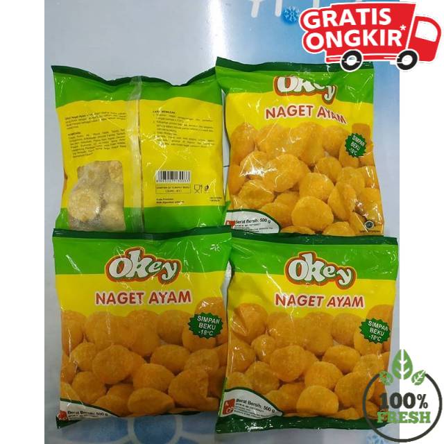 

[SIAP KIRIM] NAGET AYAM OKEY 500Gr/TERMURAH