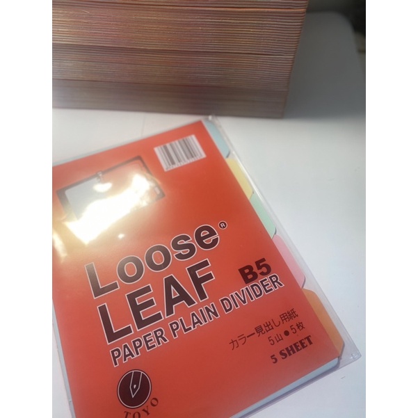 

Pembatas Binder B5 (5 Sheets )