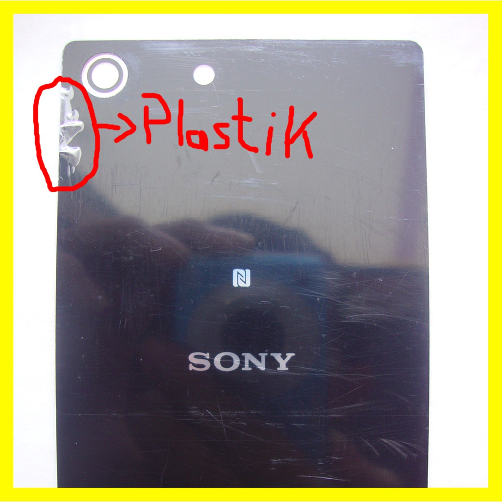 Tutup Belakang Backdoor Sony Xperia M5 - Hitam Putih Back Cover Xperia M5 - Back Door Sony M5