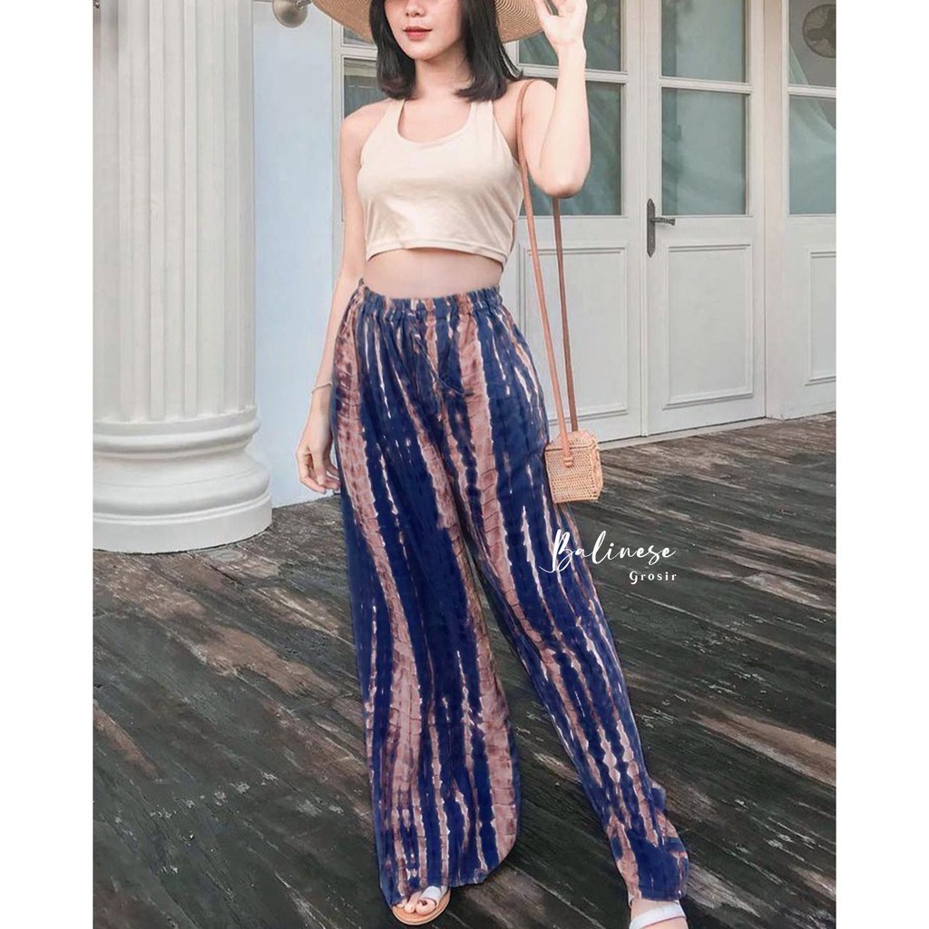 CELANA KULOT TIE DYE / CELANA KULOT PANJANG LILIT / CELANA LOBEK TULANG BALI