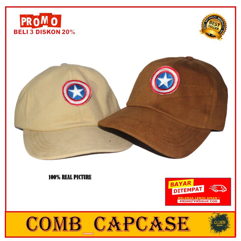 TOPI FASHION PRIA BASEBALL CAP BORDIR AMERIKA