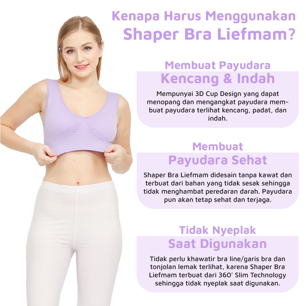 Shaper Bra Liefmam (Zaraya) - Bra Sport Pengencang Payudara