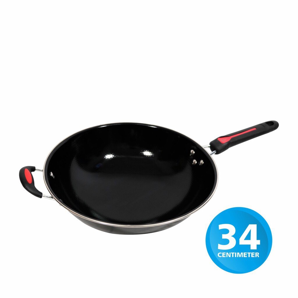 Wajan Enamel Gagang  Diameter 34cm