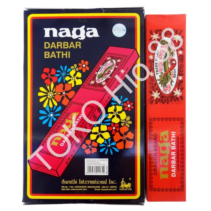 Hio Dupa India Basah Merah Naga Darbar Bathi Incense Sticks Aromateraphy Premium