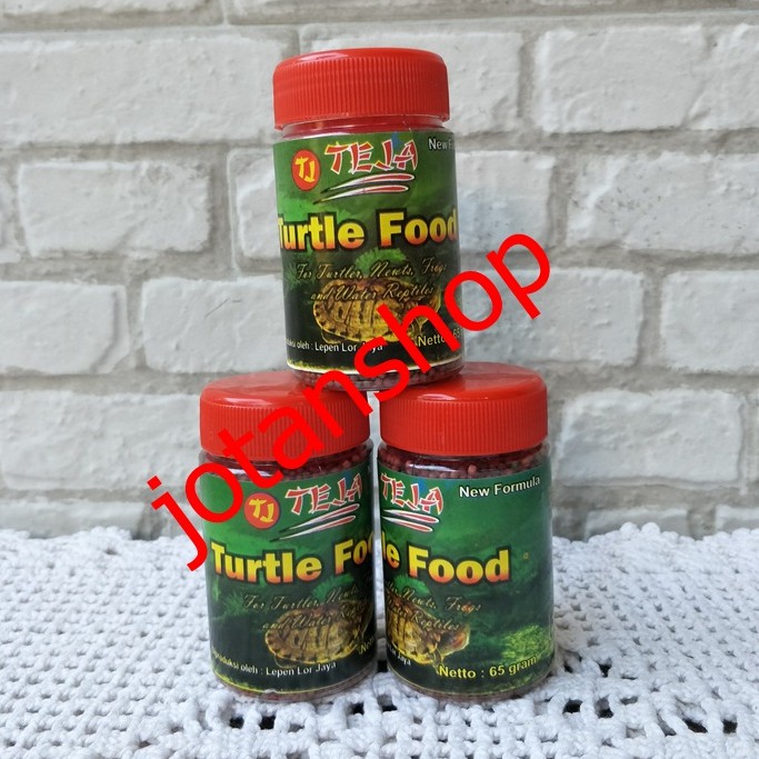 TEJA TURTLE FOOD makanan pakan kurakura kura kura reptil 65gr