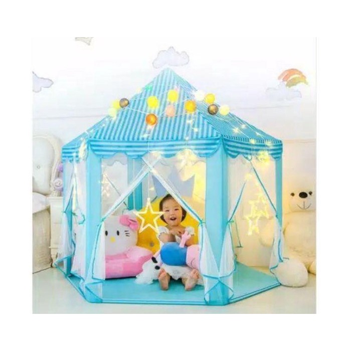 Tenda princess AN8111 Kado Mainan Kastil tenda anak model murah - Biru