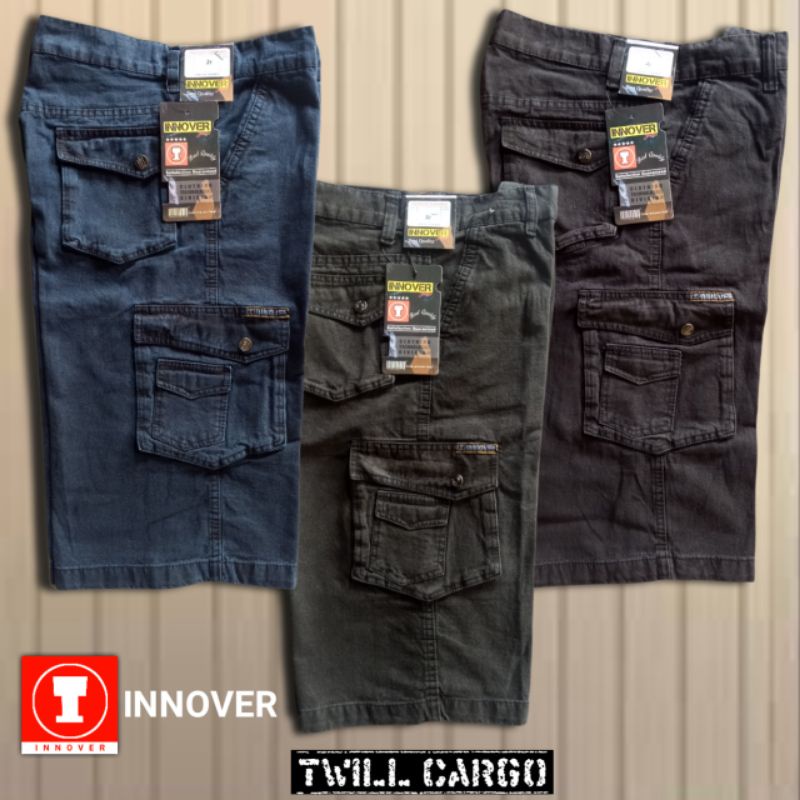 Celana Pendek Cargo Pria Size 27-38 Kimpul Gunung PDL Army Doreng Mma Distro Casual Outdoor Innover