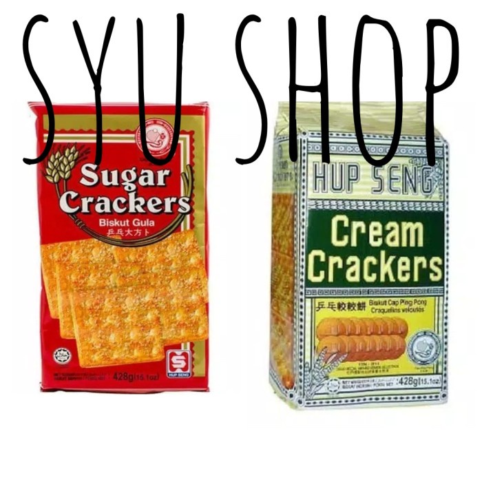 SALE Hupseng gabin asin manis malkist cream crackers cap ping pong malaysia - sayur