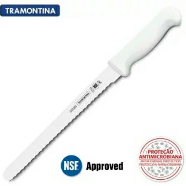 Pisau roti gerigi original tramontina 10 inci
