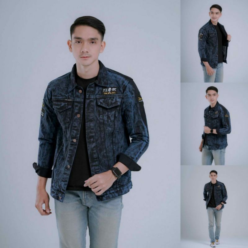 TERBARU  JAKET JEANS BORDEL PRIA ~ JAKET SANDWASH THE BOJIEL ~ JAKET LEVIS PRIA EMBLEM
