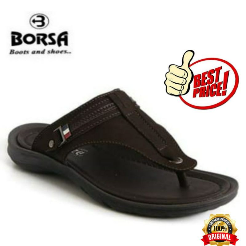 SANDAL JAPIT KULIT ASLI PRIA DEWASA - BORSA DUNE ORIGINAL