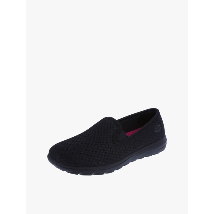 PAYLESS SLIP ON WANITA CHAMPION WOMEN'S REWIND SLIP-ON - BLACK_A - BLACK,US 6