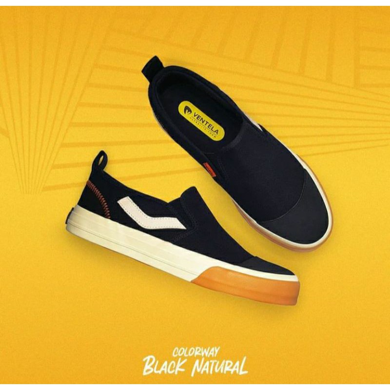 Ventela Armor Slip On Black Natural