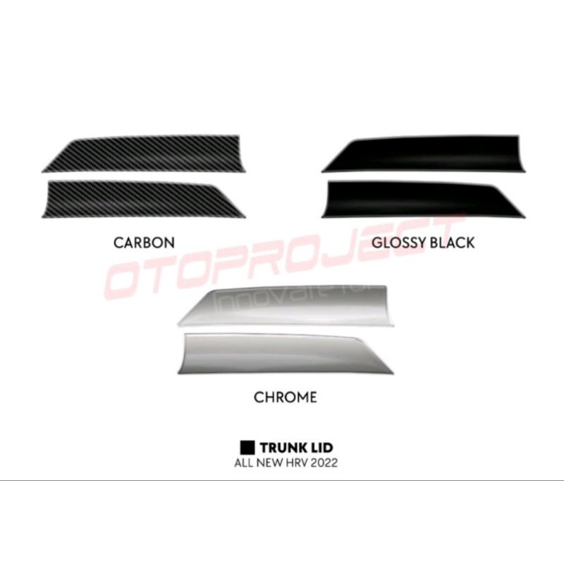 Trunklid Honda Hrv 2022 Hitam Chrome Carbon