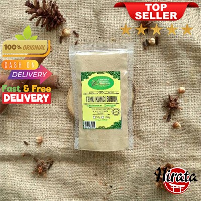 

100GRAM TEMU KUNCI BUBUK ASLI OBAT HERBAL JAMU BUMBU DAPUR MASAK ALAMI REMPAH JSR BUBUK 100GRAM