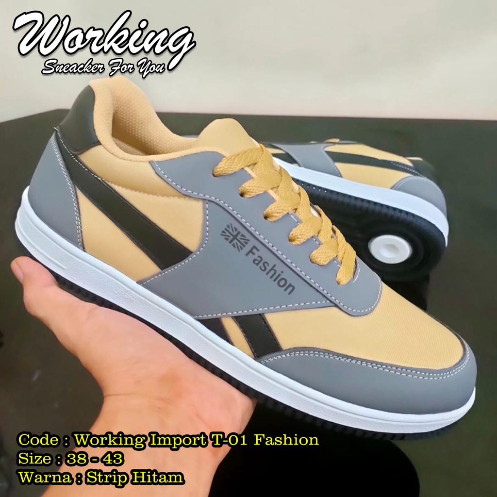 Sepatu Pria Working T-01 // Sepatu Kets // Sepatu Fashion