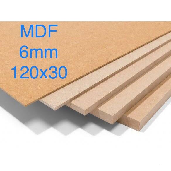 Papan MDF 6mm (120x30)cm, triplek MDF, papan kayu MDF, plywood MDF