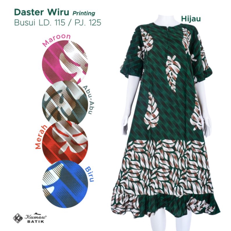 Kumau Batik Daster Wiru Jumbo #3 Busui Mini Rempel Kekinian Batik Printing Solo Premium