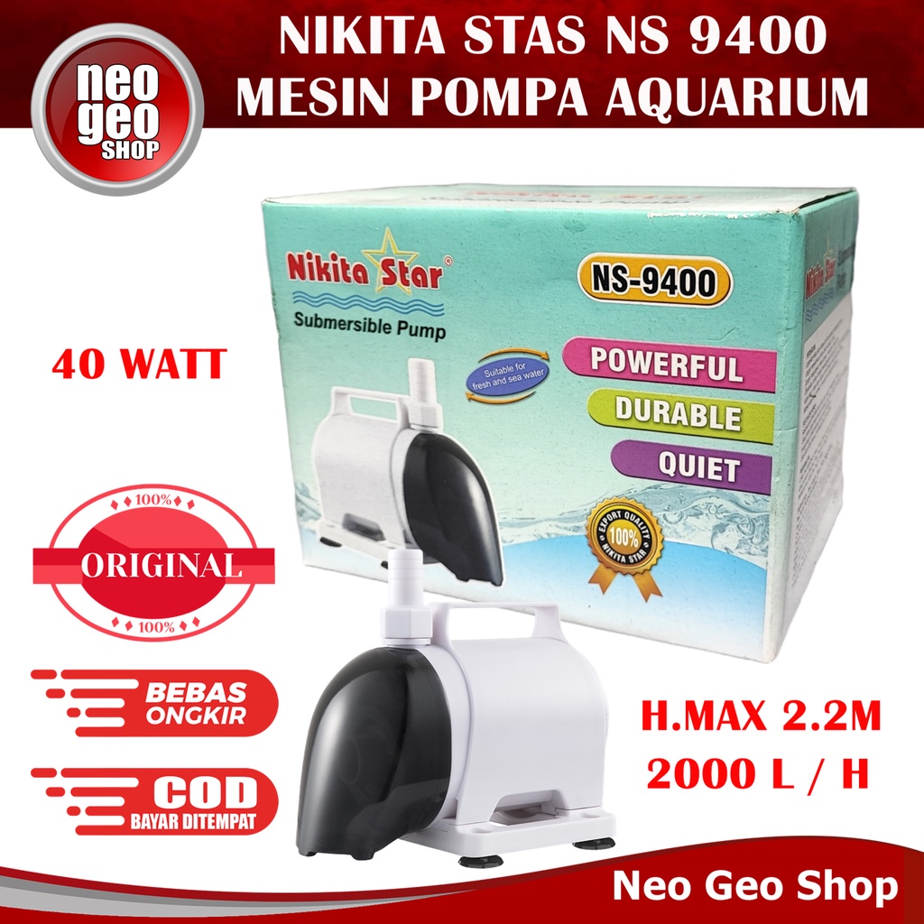 NIKITA STAR NS 9400 NS9400 MESIN POMPA CELUP KOLAM HYDROPONIK