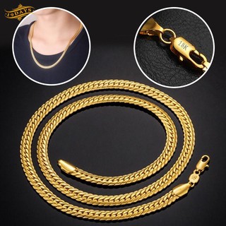 Kalung Rantai Ular 19d 5mm Warna Kuning Emas 18K untuk Kalung Rantai Ular 19d 5mm Warna Kuning Emas 18K untuk