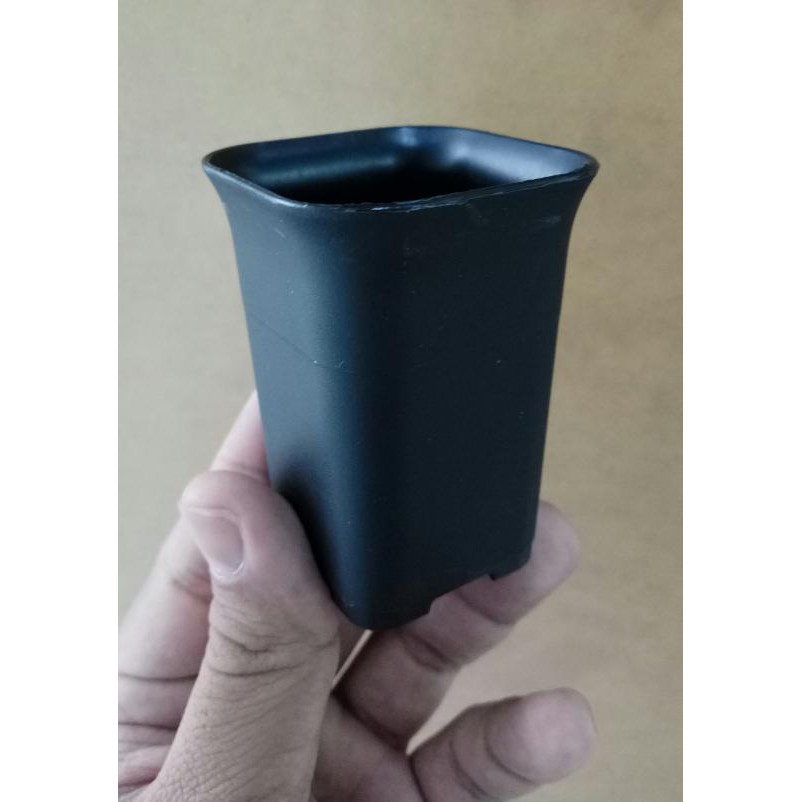 Special Produk Pot Bunga Kotak Plastik Hitam Kecil 5 Cm Grosir