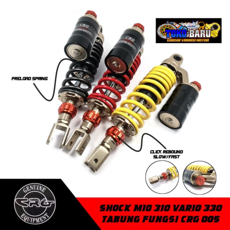 Shok CRG copy KTC EXTREME atau shock CRG copy KTC EXTREME matic double click rebound 310 & 330 mm