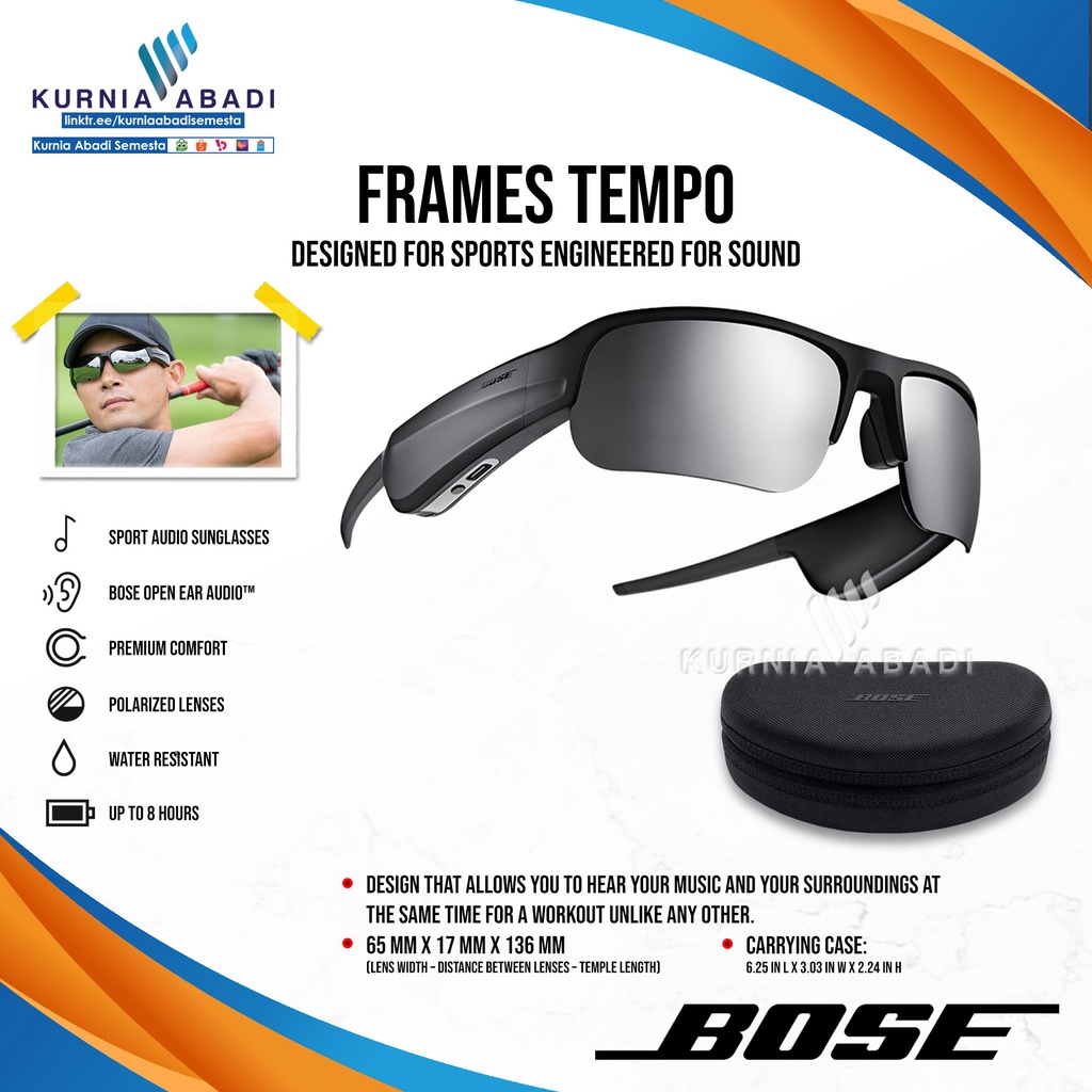 BOSE Frames TEMPO Audio Sunglasses